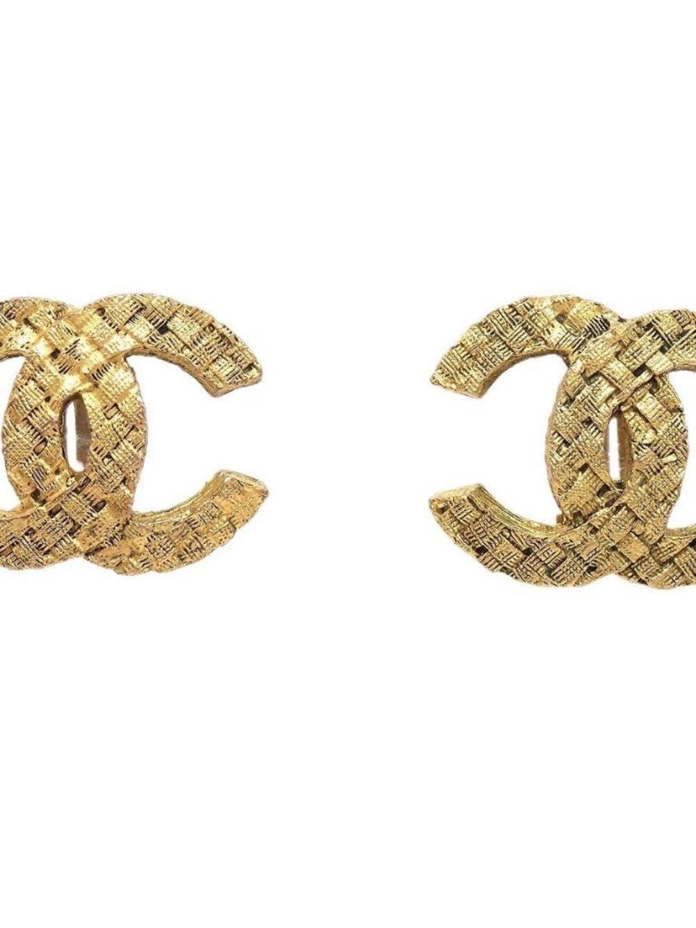 Chanel Gold CC Clip-On Earrings 2913 136261 - Picture 1 of 8